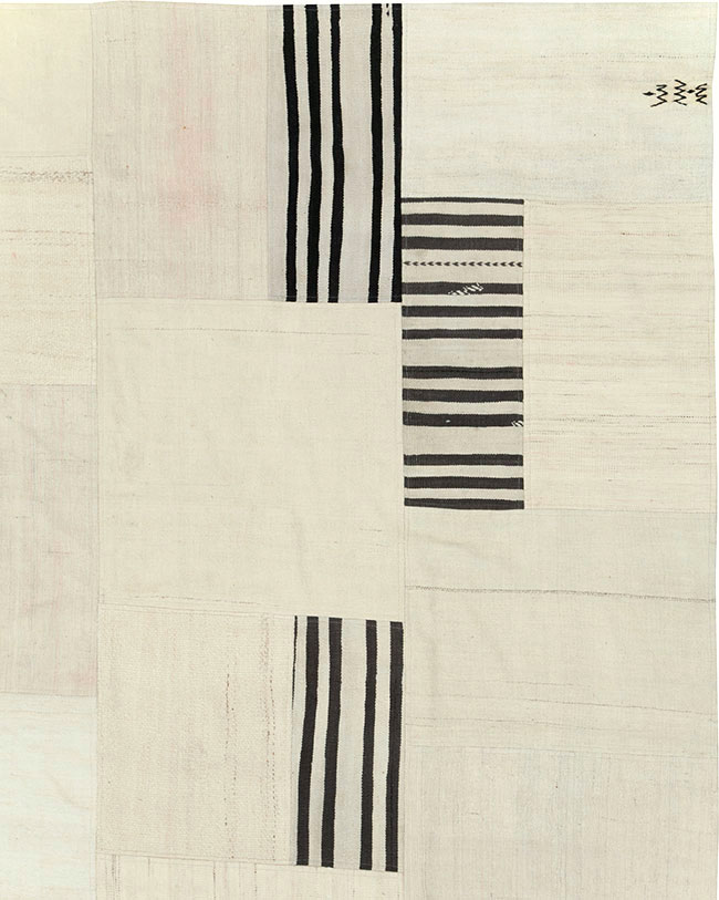 Contemporary Turkish Flatweave Kilim, No.30434 - Staging