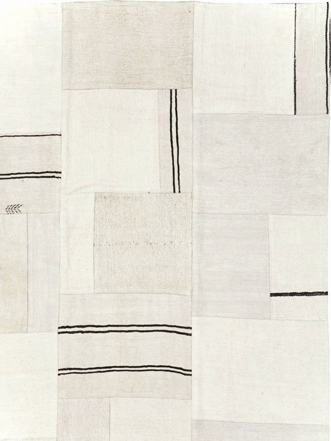 Contemporary Handmade Turkish Flatweave Kilim, No.30436 - Staging