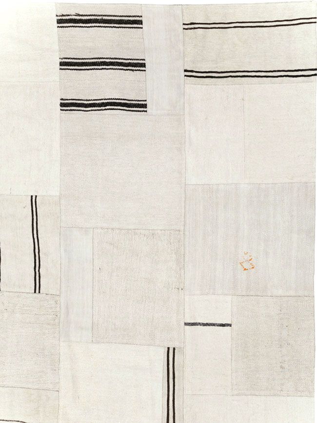 Contemporary Handmade Turkish Flatweave Kilim, No.30436 - Staging