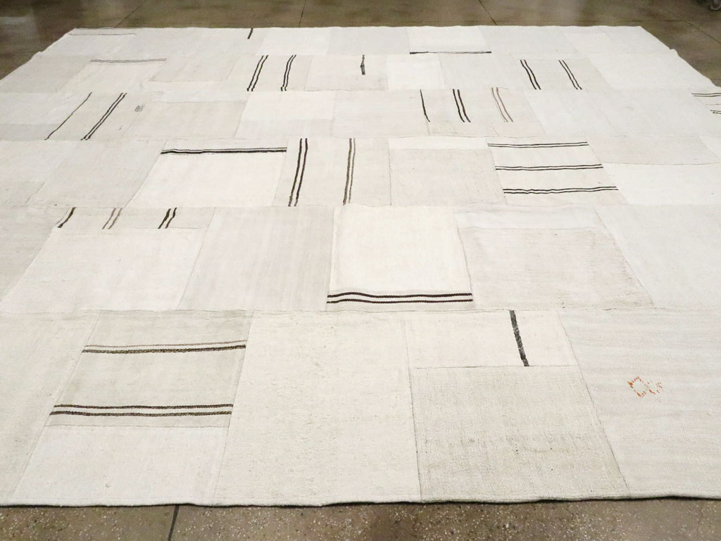 Contemporary Handmade Turkish Flatweave Kilim, No.30436 - Staging