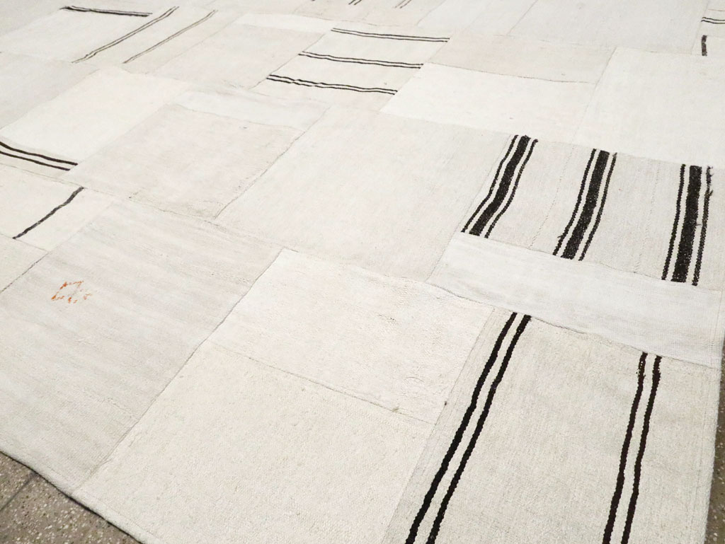 Contemporary Handmade Turkish Flatweave Kilim, No.30436 - Staging