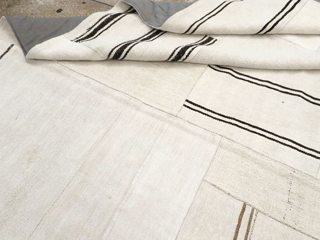 Contemporary Handmade Turkish Flatweave Kilim, No.30436 - Staging