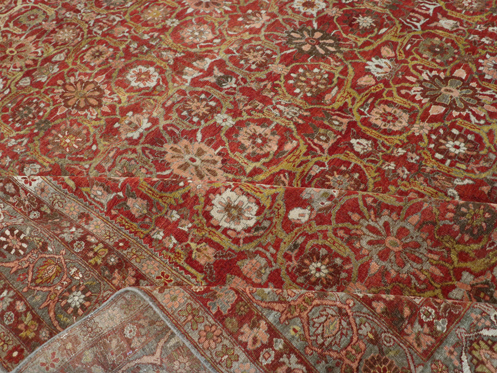 Antique Persian Bidjar Oversize Carpet, No.30441 - Staging