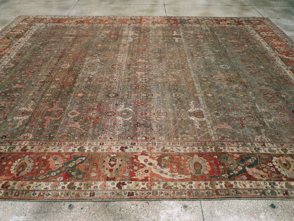 Antique Persian Bidjar Carpet, No.30445 - Staging