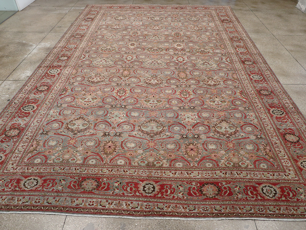 Antique Persian Bidjar Large Carpet, No.30446 - Staging