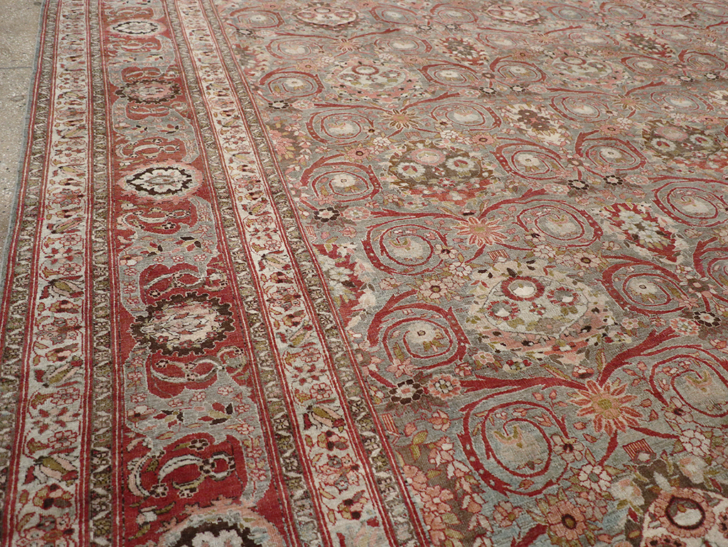 Antique Persian Bidjar Large Carpet, No.30446 - Staging