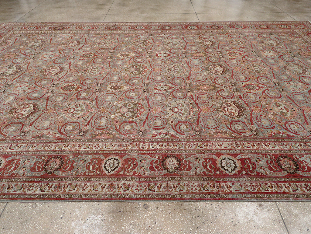 Antique Persian Bidjar Large Carpet, No.30446 - Staging