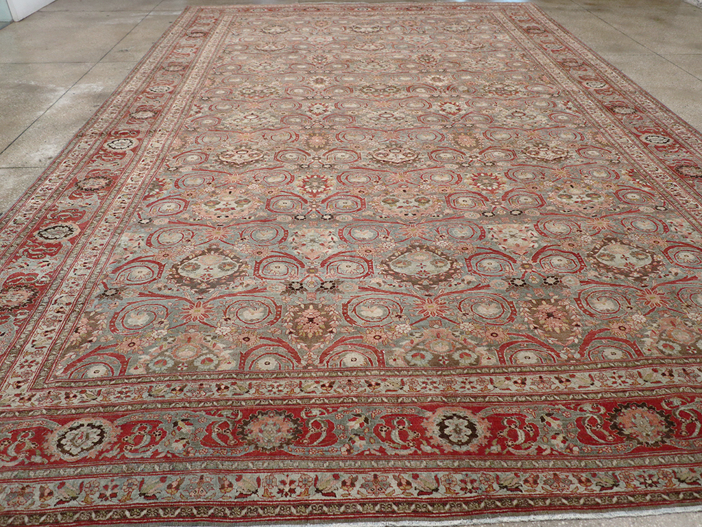 Antique Persian Bidjar Large Carpet, No.30446 - Staging