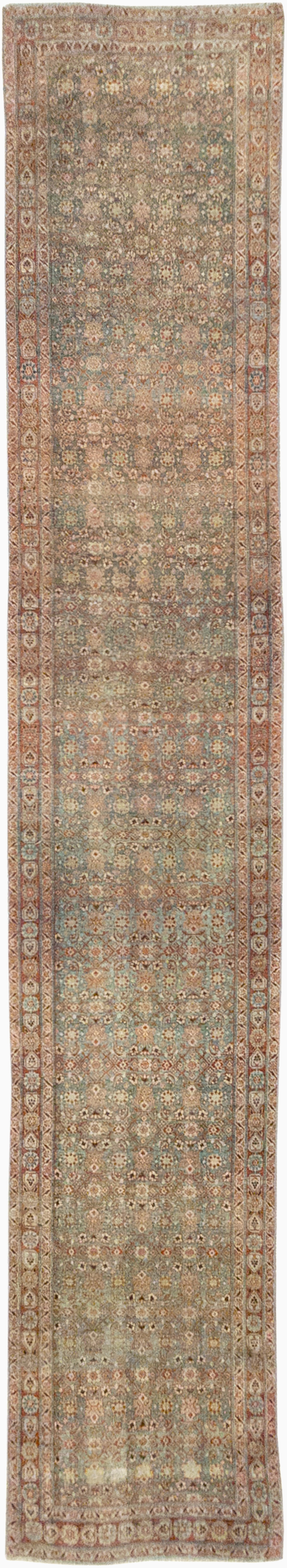 Antique Persian Bidjar Long Runner, No.30447 - Staging