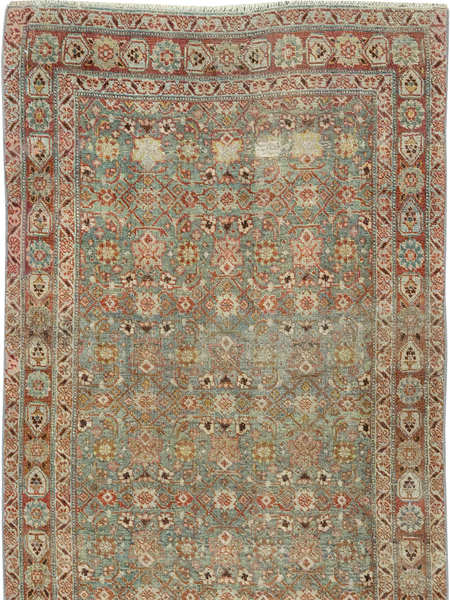 Antique Persian Bidjar Long Runner, No.30447 - Staging