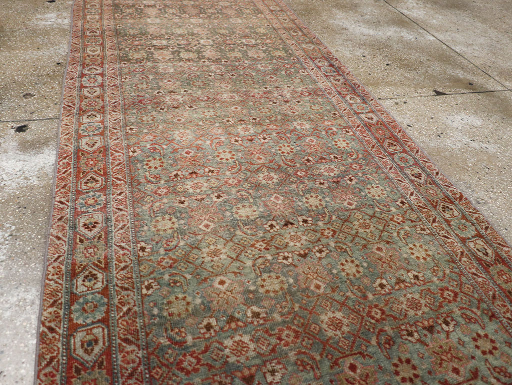 Antique Persian Bidjar Long Runner, No.30447 - Staging