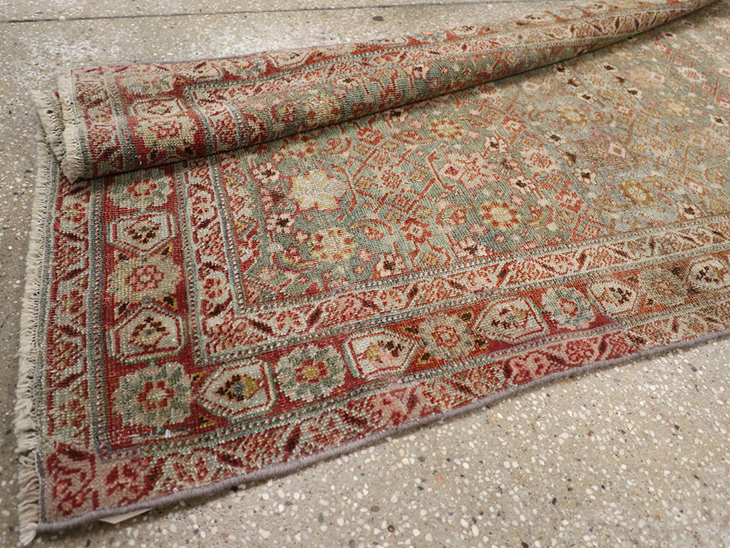 Antique Persian Bidjar Long Runner, No.30447 - Staging