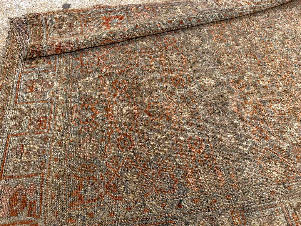 Antique Persian Bidjar Wide Gallery Runner, No.30448 - Staging