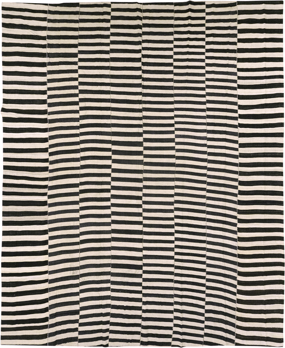 Vintage Persian Flatweave Kilim Large Room Size Carpet, No.30460 - Staging