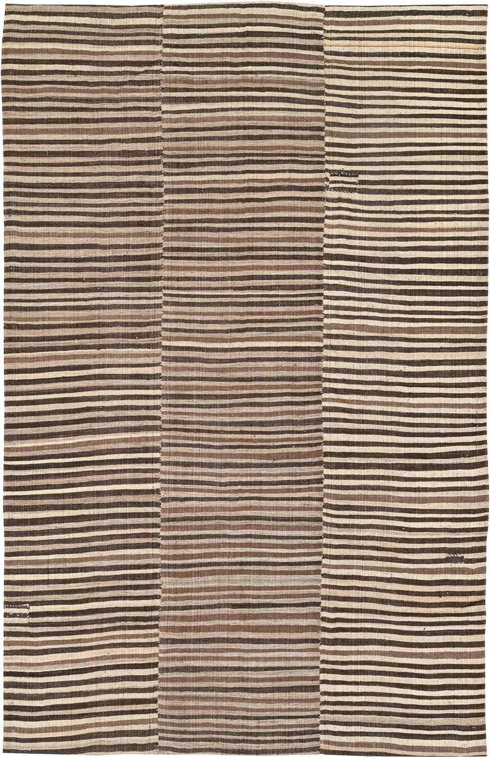 Vintage Persian Flatweave Kilim Accent Rug, No.30467 - Staging