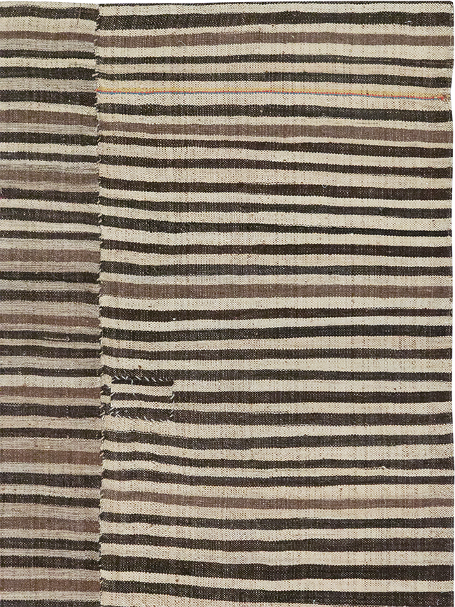 Vintage Persian Flatweave Kilim Accent Rug, No.30467 - Staging