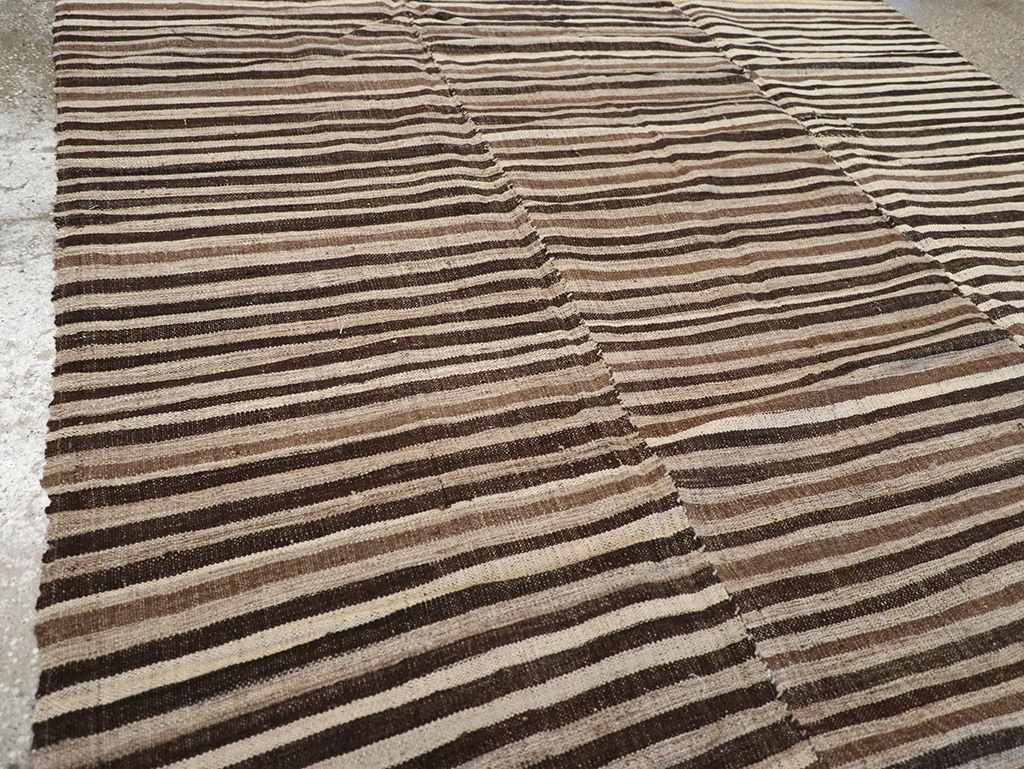 Vintage Persian Flatweave Kilim Accent Rug, No.30467 - Staging