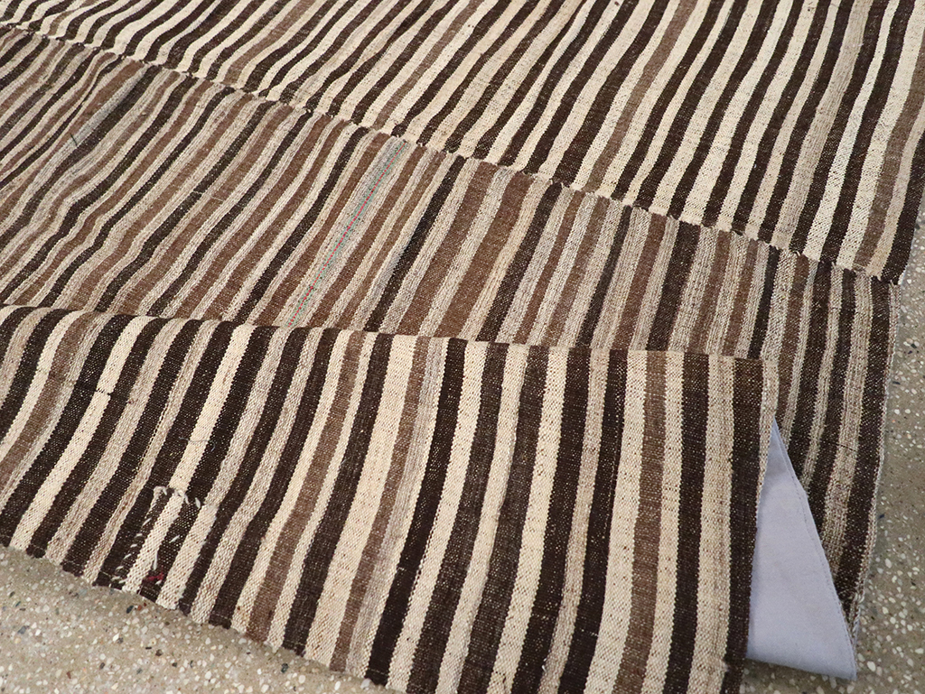 Vintage Persian Flatweave Kilim Accent Rug, No.30467 - Staging