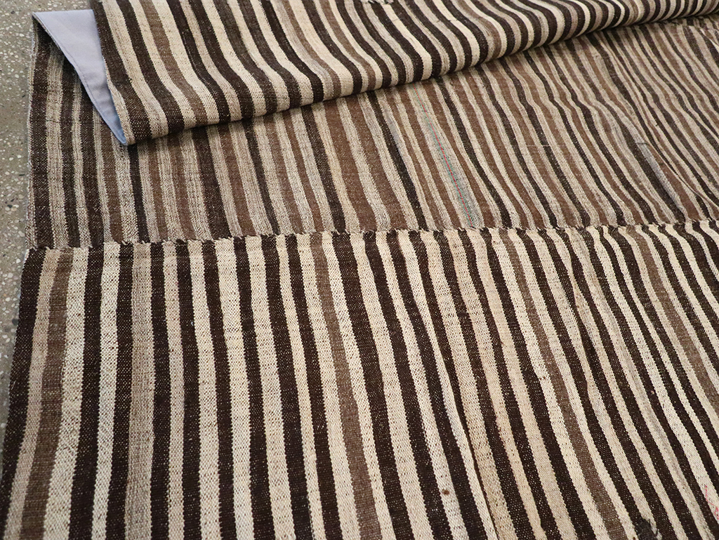 Vintage Persian Flatweave Kilim Accent Rug, No.30467 - Staging