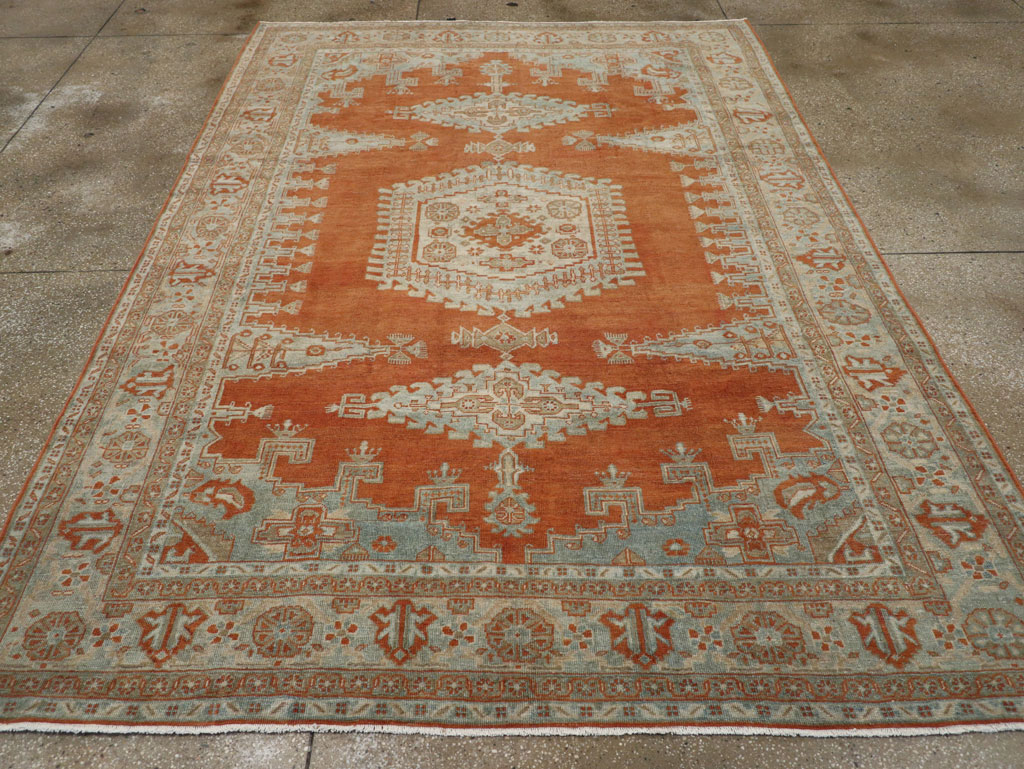 Vintage Persian Veece Small Room Size Carpet, No.30477 - Staging