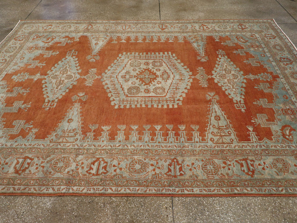 Vintage Persian Veece Small Room Size Carpet, No.30477 - Staging