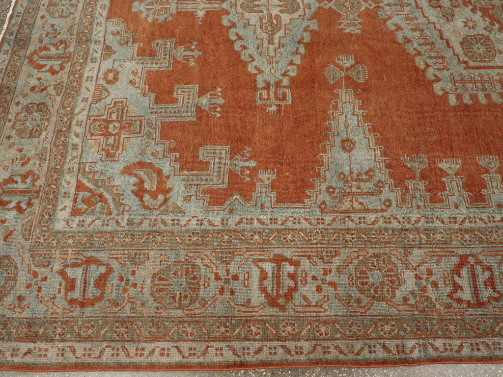 Vintage Persian Veece Small Room Size Carpet, No.30477 - Staging