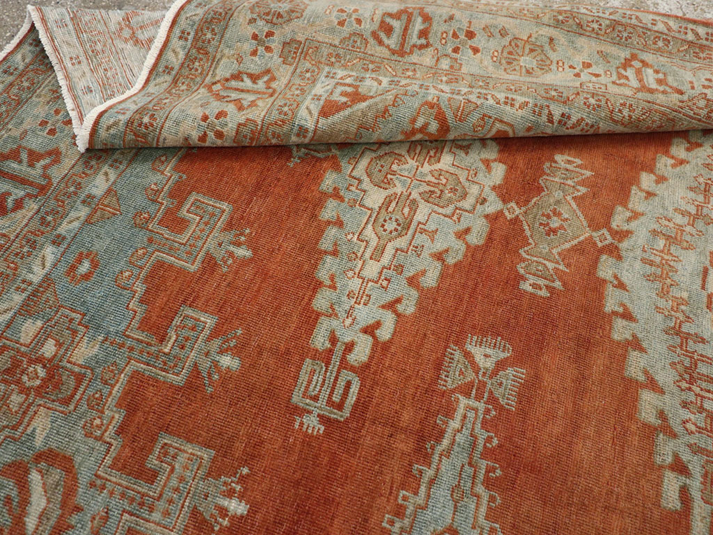 Vintage Persian Veece Small Room Size Carpet, No.30477 - Staging