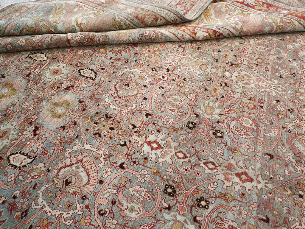 Antique Persian Bidjar Oversize Carpet, No.30479 - Staging