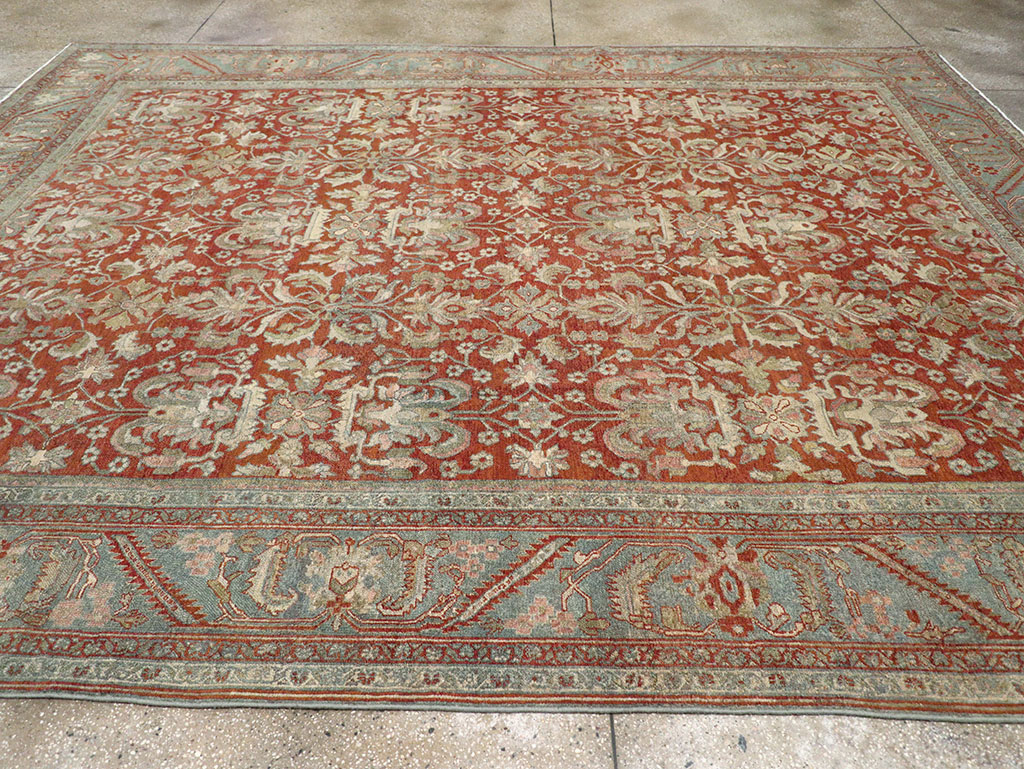 Antique Persian Bibikabad Room Size Carpet, No.30489 - Staging