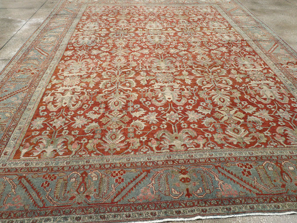 Antique Persian Bibikabad Room Size Carpet, No.30489 - Staging