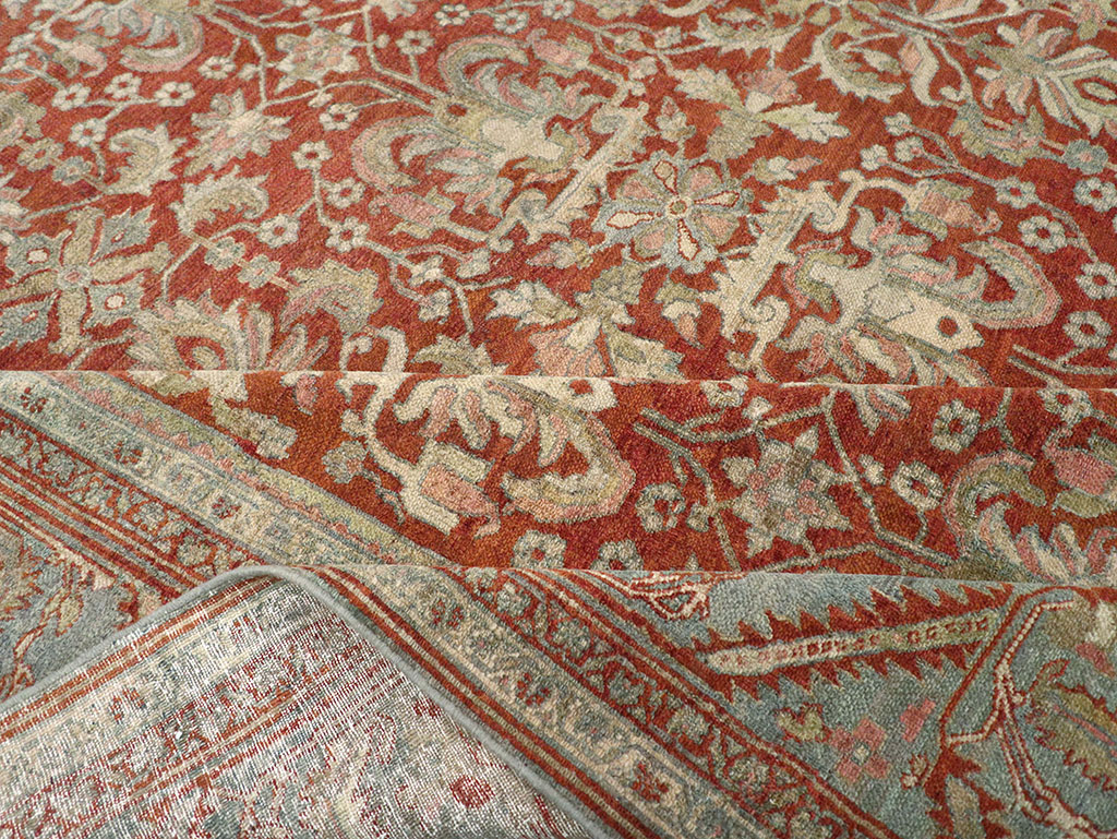 Antique Persian Bibikabad Room Size Carpet, No.30489 - Staging
