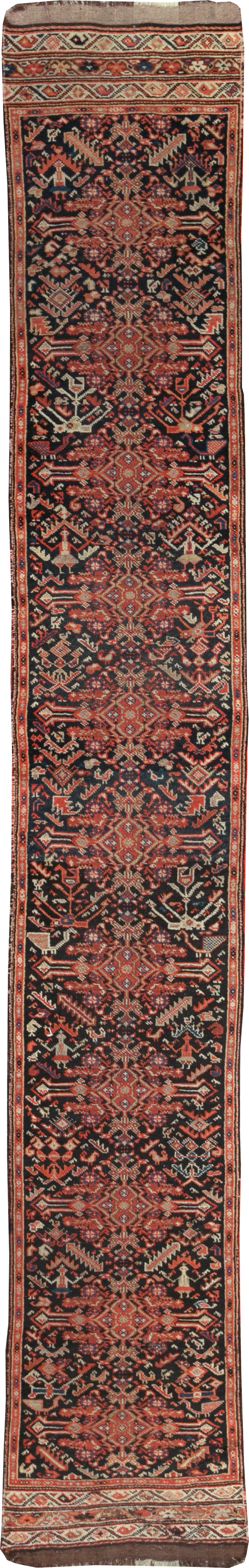 Antique Persian Kurdish Runner, No.30490 - Staging