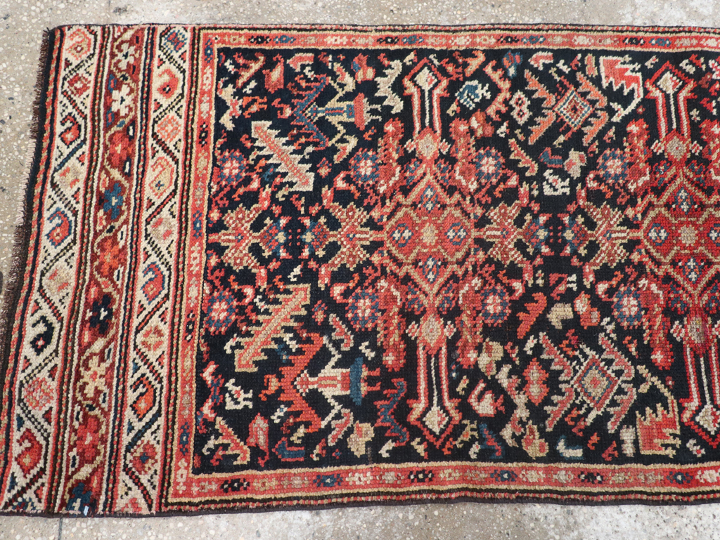 Antique Persian Kurdish Runner, No.30490 - Staging