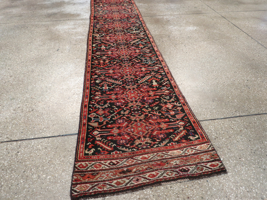 Antique Persian Kurdish Runner, No.30490 - Staging
