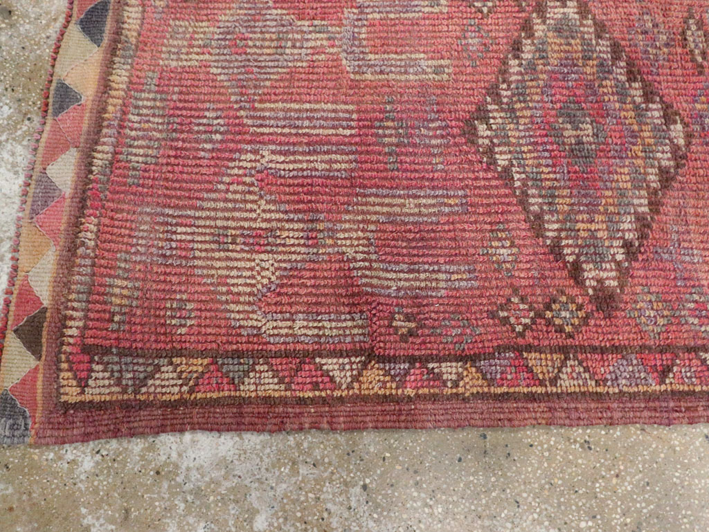 Vintage Turkish Anatolian Pictorial Runner, No.30492 - Staging