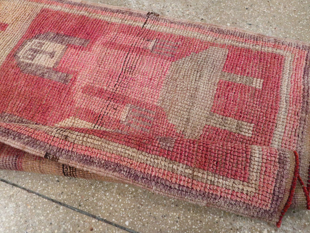 Vintage Turkish Anatolian Pictorial Runner, No.30494 - Staging