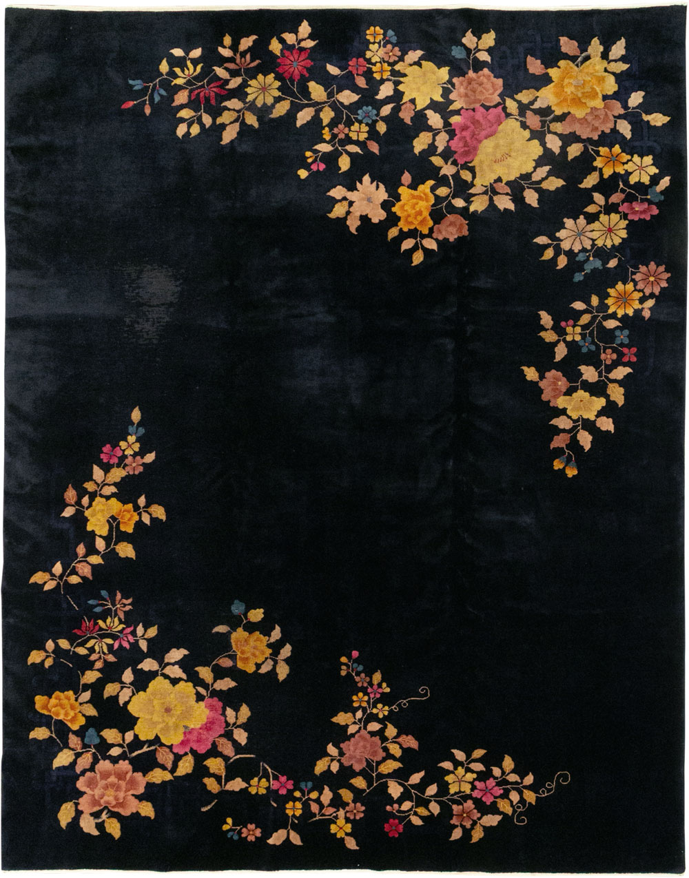 Vintage Chinese Art Deco Room Size Carpet, No.30497 - Staging