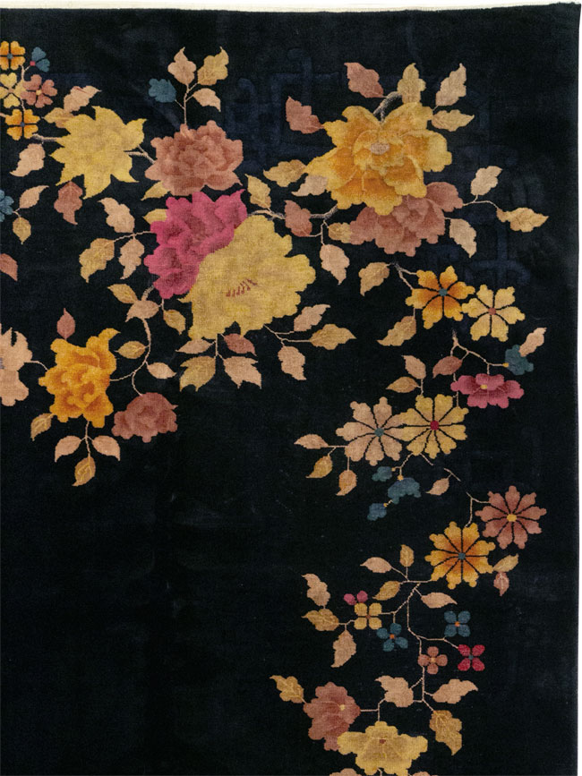 Vintage Chinese Art Deco Room Size Carpet, No.30497 - Staging