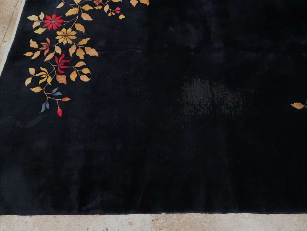 Vintage Chinese Art Deco Room Size Carpet, No.30497 - Staging