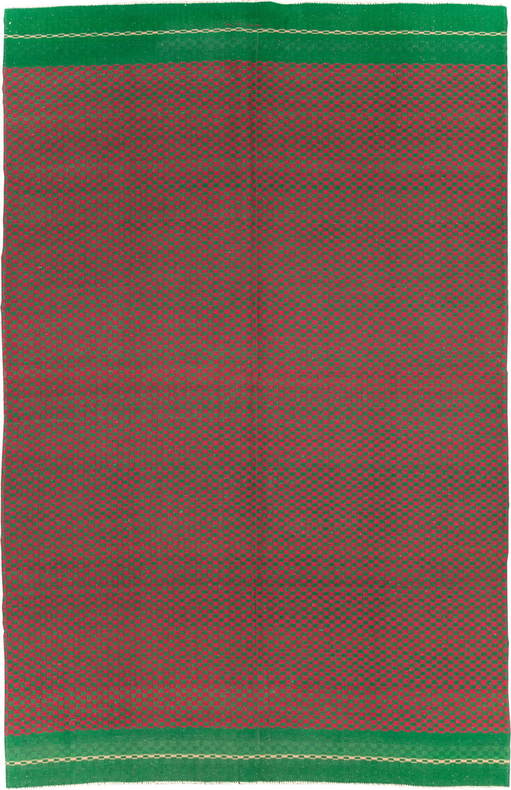 Vintage Turkish Flatweave Kilim Accent Rug, No.30499 - Staging