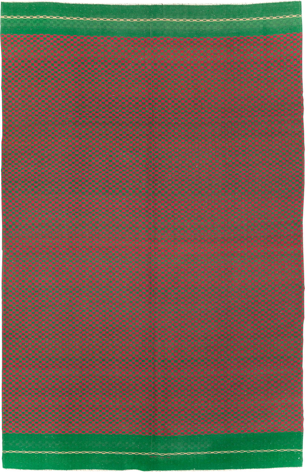 Vintage Turkish Flatweave Kilim Accent Rug, No.30499 - Staging