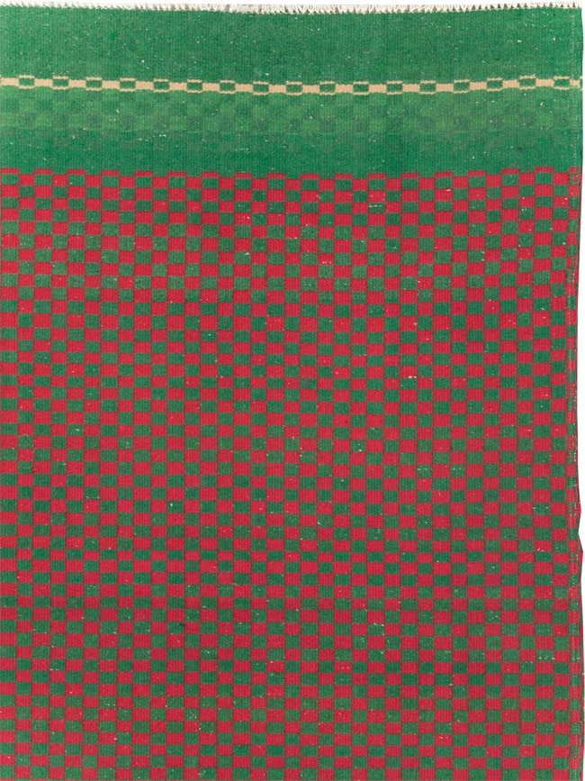 Vintage Turkish Flatweave Kilim Accent Rug, No.30499 - Staging