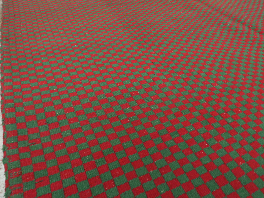 Vintage Turkish Flatweave Kilim Accent Rug, No.30499 - Staging