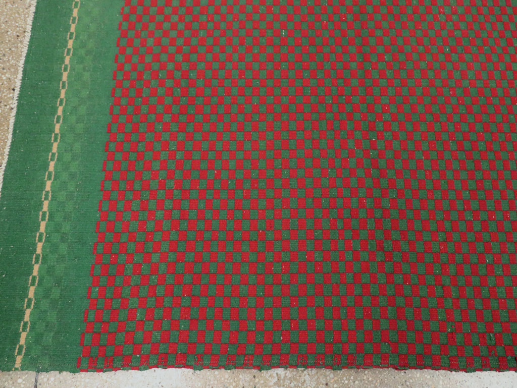 Vintage Turkish Flatweave Kilim Accent Rug, No.30499 - Staging