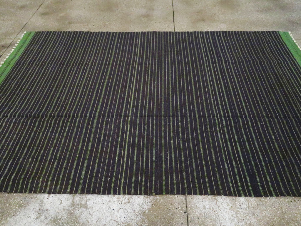 Vintage Turkish Flatweave Kilim Accent Rug, No.30500 - Staging