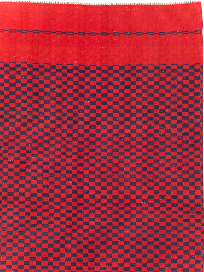 Mid-20th Century Handmade Turkish Flatweave, No.30501 - Staging