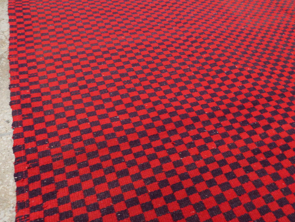 Mid-20th Century Handmade Turkish Flatweave, No.30501 - Staging