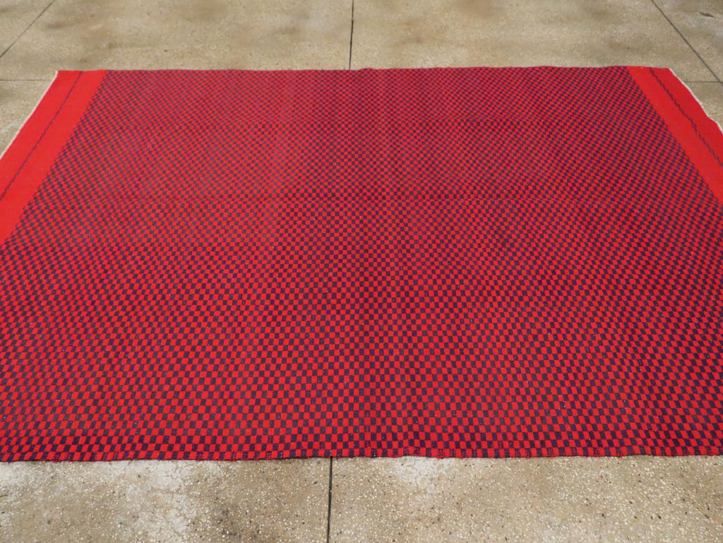 Mid-20th Century Handmade Turkish Flatweave, No.30501 - Staging