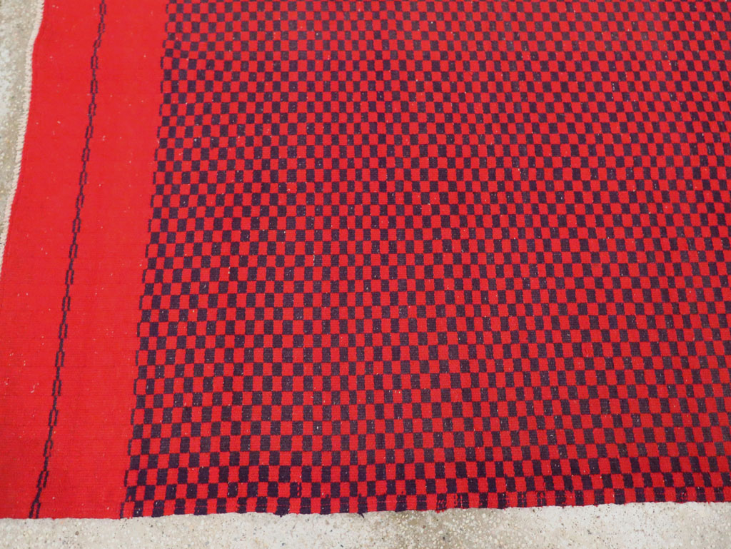 Mid-20th Century Handmade Turkish Flatweave, No.30501 - Staging