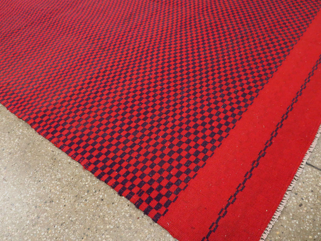 Mid-20th Century Handmade Turkish Flatweave, No.30501 - Staging